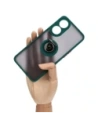 Kup Bizon Caz Hibrid Ring Oppo Reno8 T fumuriu cu un cadru verde închis - BIZ667 - {ean13} - Sklep Home Screen