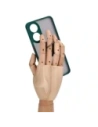 Kup Bizon Case Hybrid Ring Oppo Reno8 T rauchig mit einem dunkelgrünen Rahmen - BIZ667 - {ean13} - Sklep Home Screen