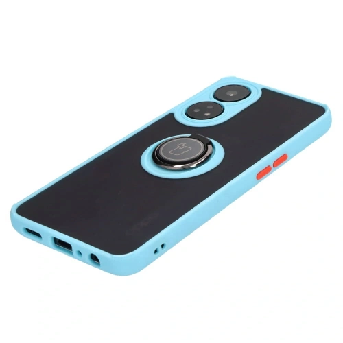 Kup Pouzdro s úchopem na prst Bizon Case Hybrid Ring pro Oppo Reno8 T kouřové s světle modrým rámečkem. - BIZ668 - {ean13} - Sklep Home Screen