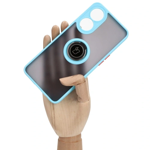 Kup Pouzdro s úchopem na prst Bizon Case Hybrid Ring pro Oppo Reno8 T kouřové s světle modrým rámečkem. - BIZ668 - {ean13} - Sklep Home Screen