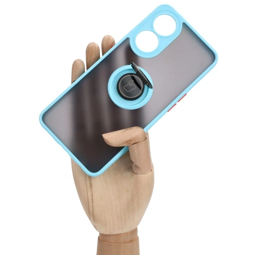 Kup Pouzdro s úchopem na prst Bizon Case Hybrid Ring pro Oppo Reno8 T kouřové s světle modrým rámečkem. - BIZ668 - {ean13} - Sklep Home Screen