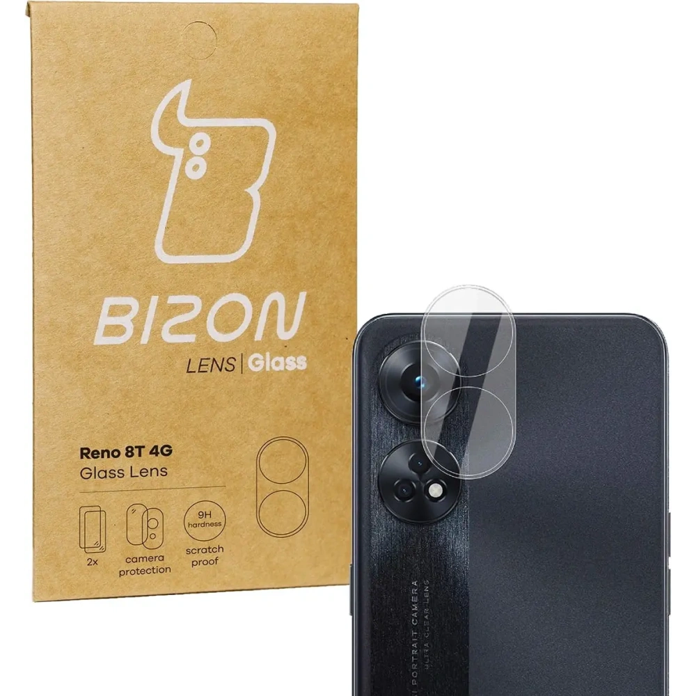 Szkło na aparat Bizon Glass Lens do Reno 8T 4G [2 PACK]
