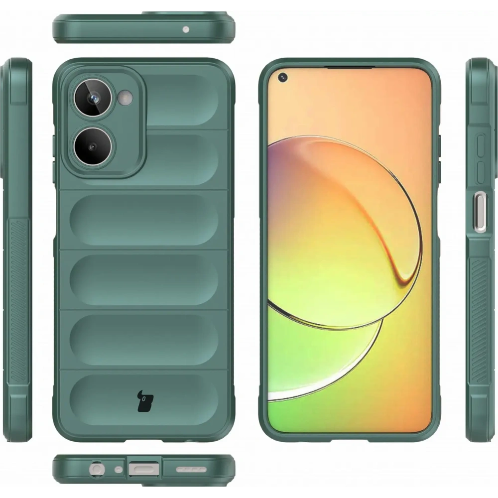 Pancerne etui Bizon Case Tur do Realme 10 ciemnozielone