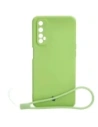 Carcasă din silicon Bizon Sq pentru Realme 7, verde deschis.