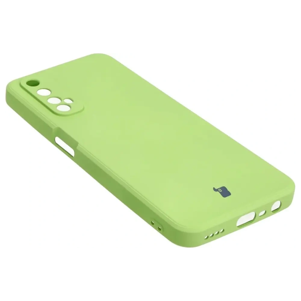 Etui Bizon Case Silicone Sq do Realme 7 jasnozielone