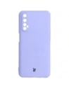 Caz de silicon Bizon pentru Realme 7, violet deschis.