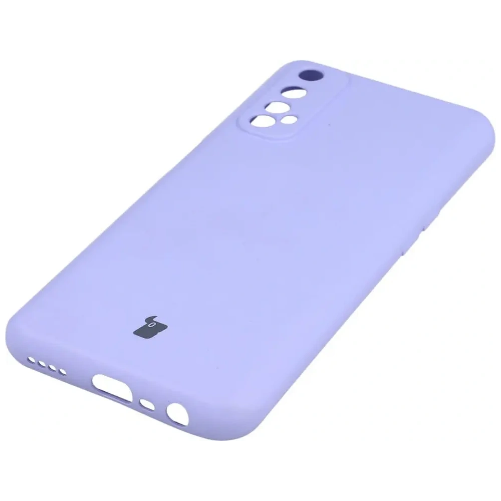 Etui Bizon Case Silicone do Realme 7 jasnofioletowe