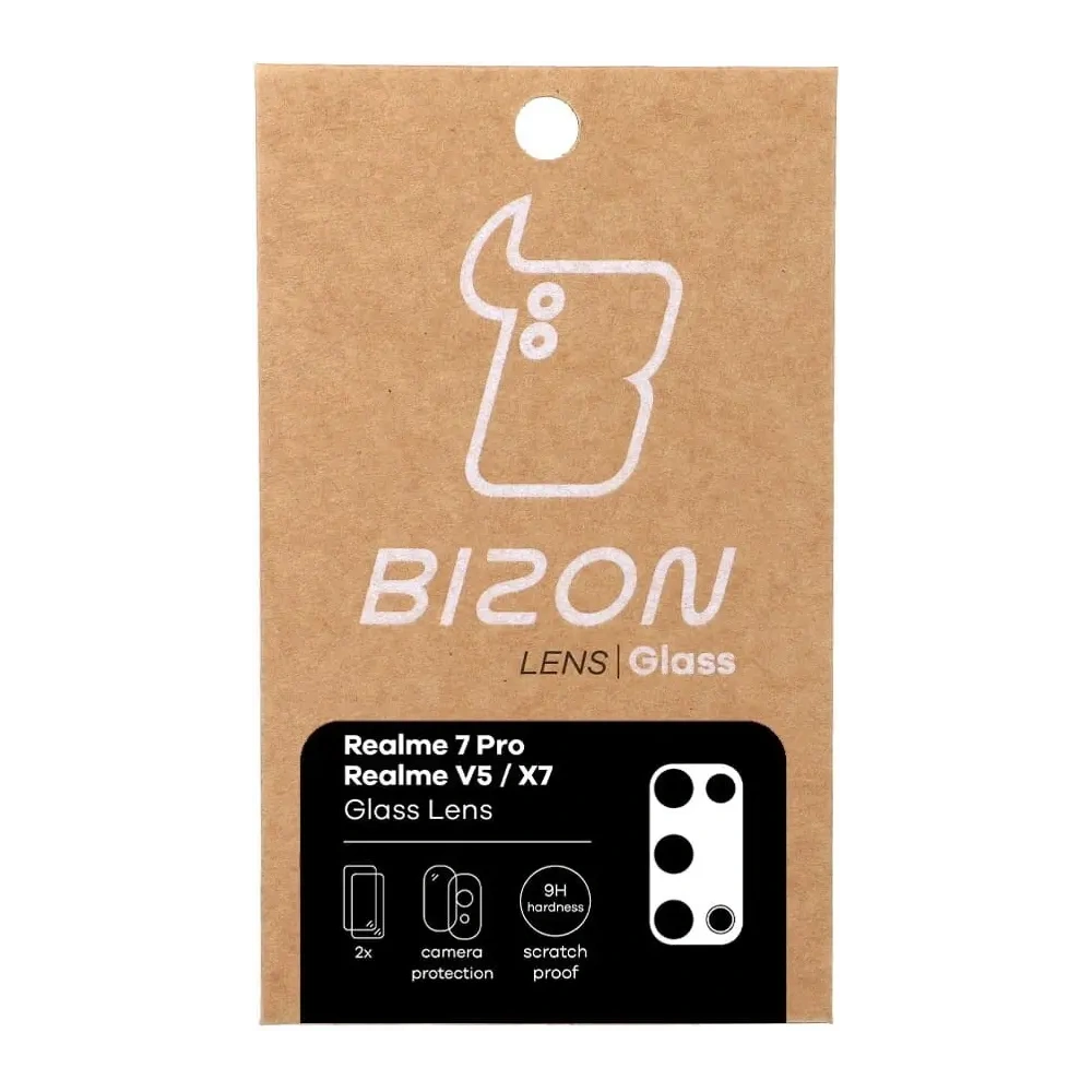 Szkło na aparat Bizon Glass Lens do Realme 7 Pro [2 PACK]