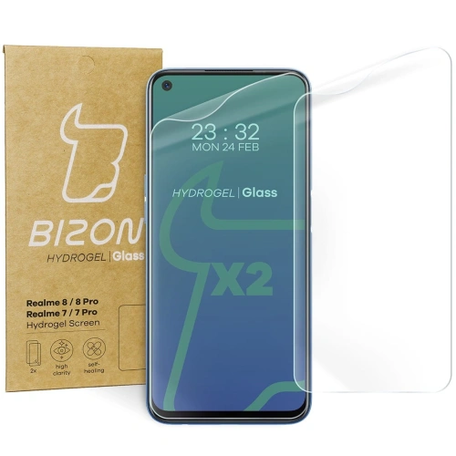 Buy Bizon Glass Hydrogel Realme 7 / 7 Pro / 8 / Pro [2 PACK] - BIZ686 - {ean13} - Home Screen Store Europe