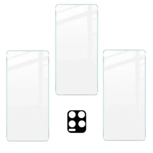 Kup Bizon sticlă clară din sticlă securizată - 3 buc. + sticlă de lentilă Realme 8 / 8 Pro - BIZ688 - {ean13} - Sklep Home Screen