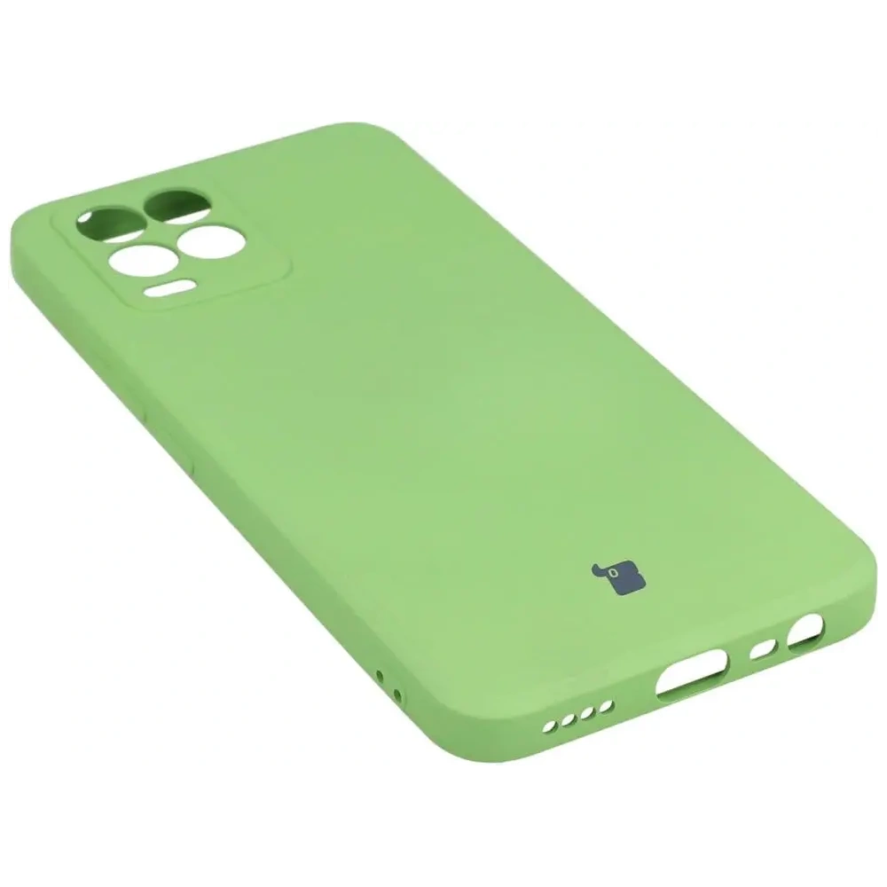 Etui Bizon Case Silicone do Realme 8 / 8 Pro jasnozielone