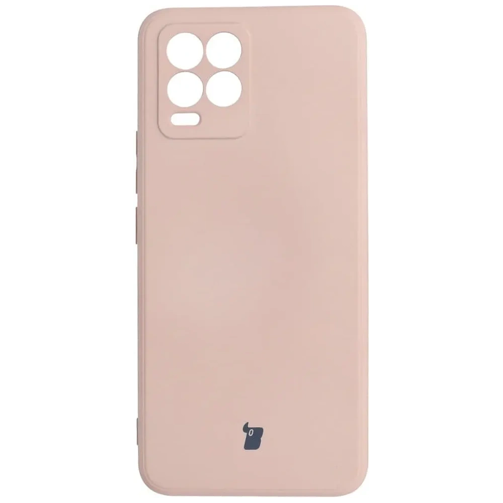 Etui Bizon Case Silicone do Realme 8 / 8 Pro jasnoróżowe