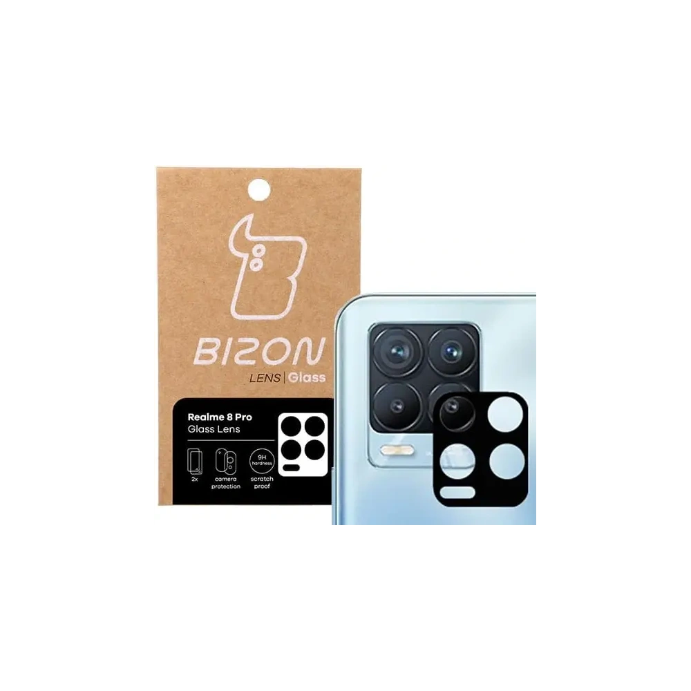 Szkło na aparat Bizon Glass Lens do Realme 8 Pro [2 PACK]