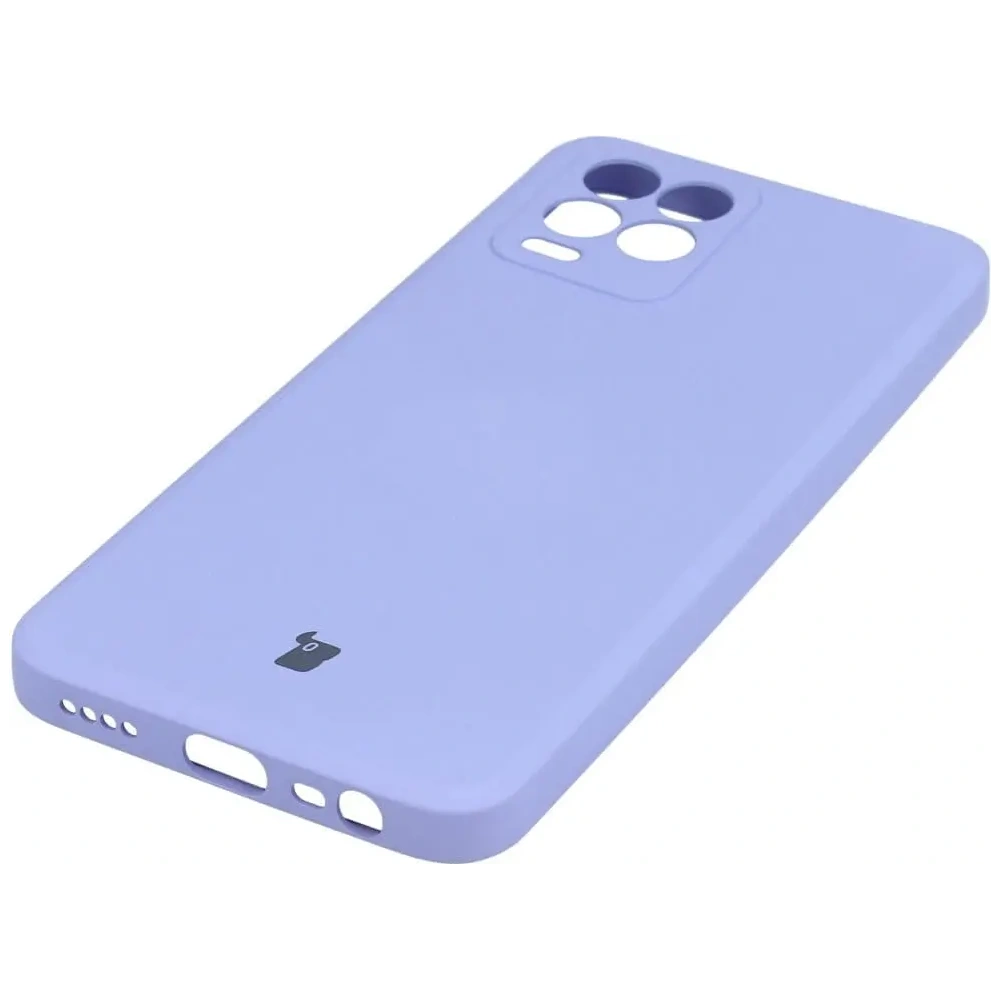 Etui Bizon Case Silicone do Realme 8 / 8 Pro jasnofioletowe