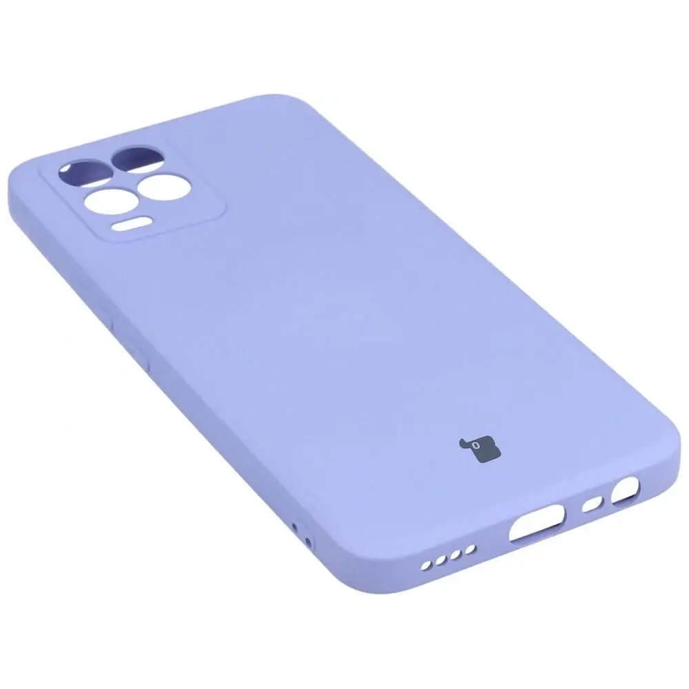 Etui Bizon Case Silicone do Realme 8 / 8 Pro jasnofioletowe