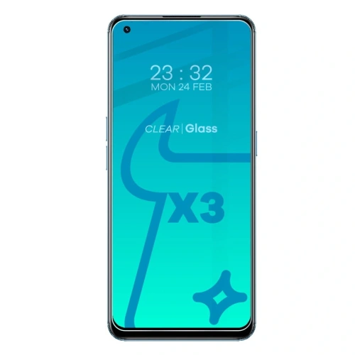 Kup Bizon Glass Clear edzett üveg - 3 db. + lencse üveg Realme 9 4G / Realme 9 Pro+ - BIZ700 - {ean13} - Sklep Home Screen