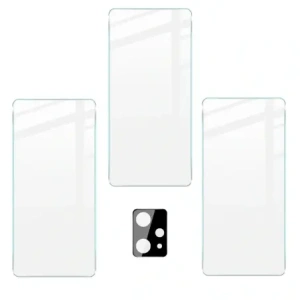 Kup Bizon Sticlă Clară din sticlă securizată - 3 buc. + sticlă pentru lentilă Realme 9 4G / Realme 9 Pro+ - BIZ700 - {ean13} - Sklep Home Screen