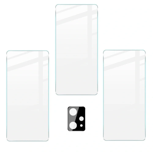 Kup Bizon Glass Clear edzett üveg - 3 db. + lencse üveg Realme 9 4G / Realme 9 Pro+ - BIZ700 - {ean13} - Sklep Home Screen