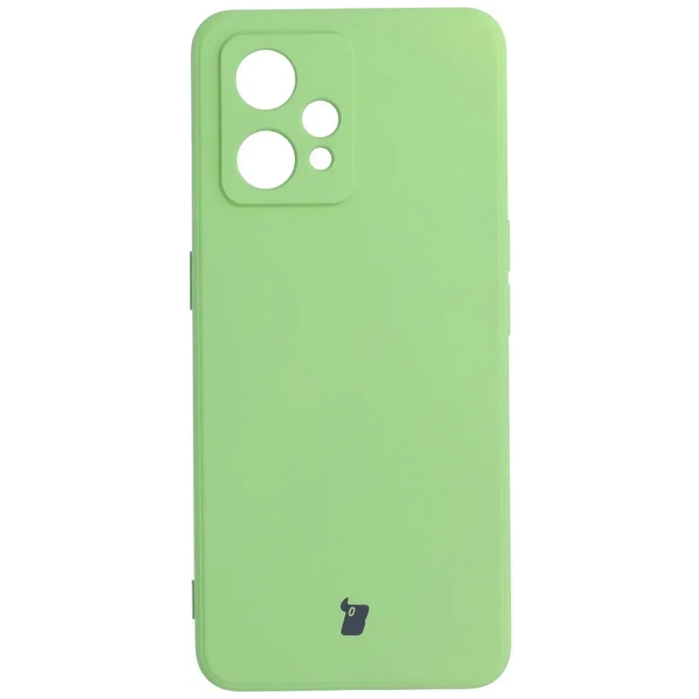 Etui Bizon Case Silicone do Realme 9 Pro+ jasnozielone