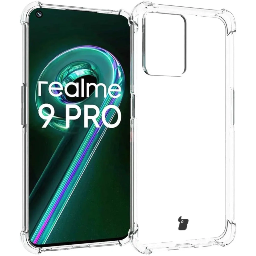 Etui + 2x szkło na ekran Bizon Case Clear Pack do Realme 9 Pro przezroczyste