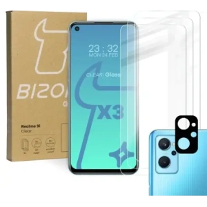 Kup Bizon Glass Clear sticlă temperată - 3 buc. + sticlă lentilă Realme 9i - BIZ711 - {ean13} - Sklep Home Screen