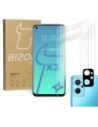 Bizon üveg tiszta edzett üveg - 3 db. + lencseüveg Realme 9i-hez