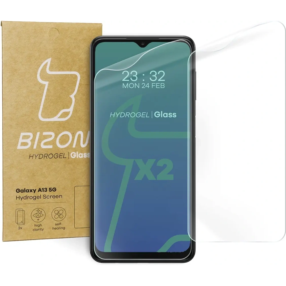 Folia hydrożelowa na ekran Bizon Glass Hydrogel Samsung Galaxy A13 5G [2 PACK]