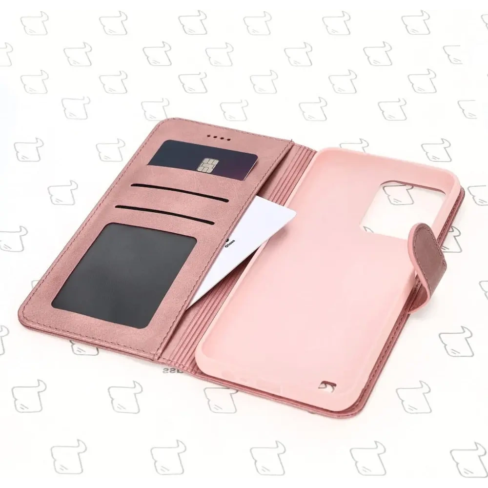 Etui Bizon Case Wallet do Realme C31 jasnoróżowe