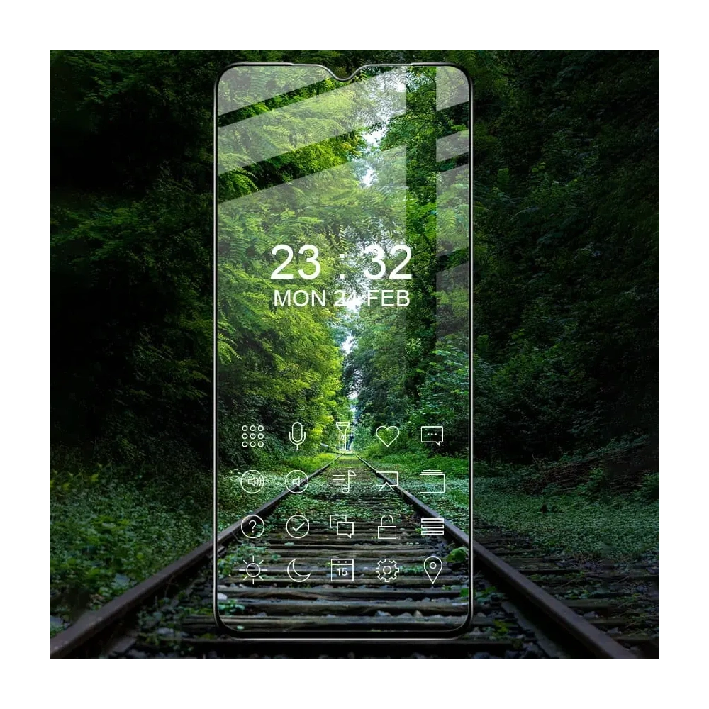 Szkło hartowane Bizon Glass Edge - [2 PACK] + ochrona na obiektyw Realme C31