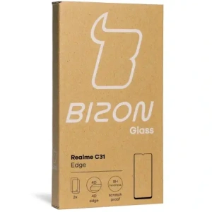 Szkło hartowane Bizon Glass Edge - [2 PACK] + ochrona na obiektyw Realme C31