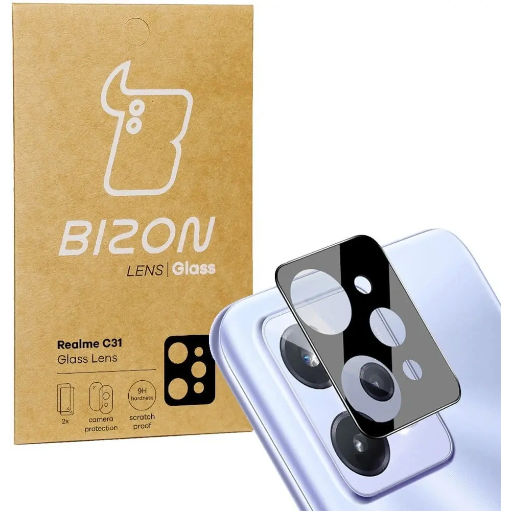 Szkło na aparat Bizon Glass Lens do Realme C31 [2 PACK]