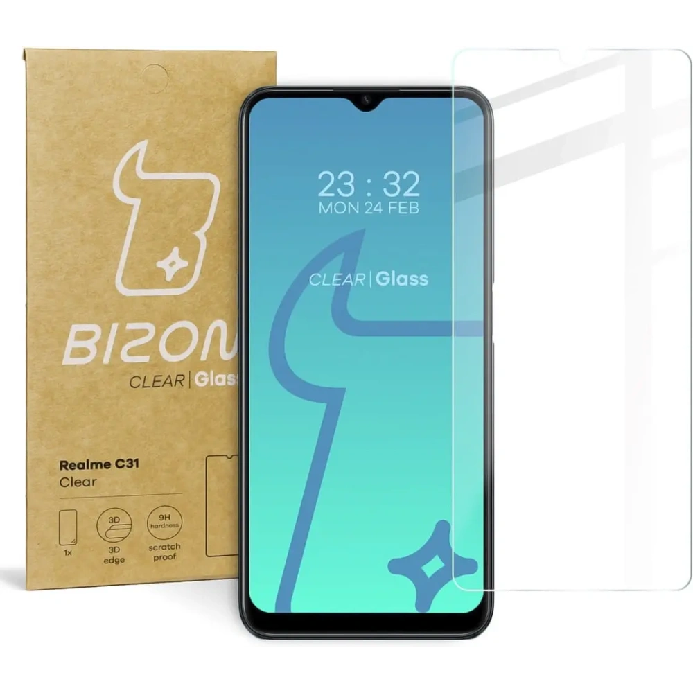 Szkło hartowane Bizon Glass Clear do Realme C31