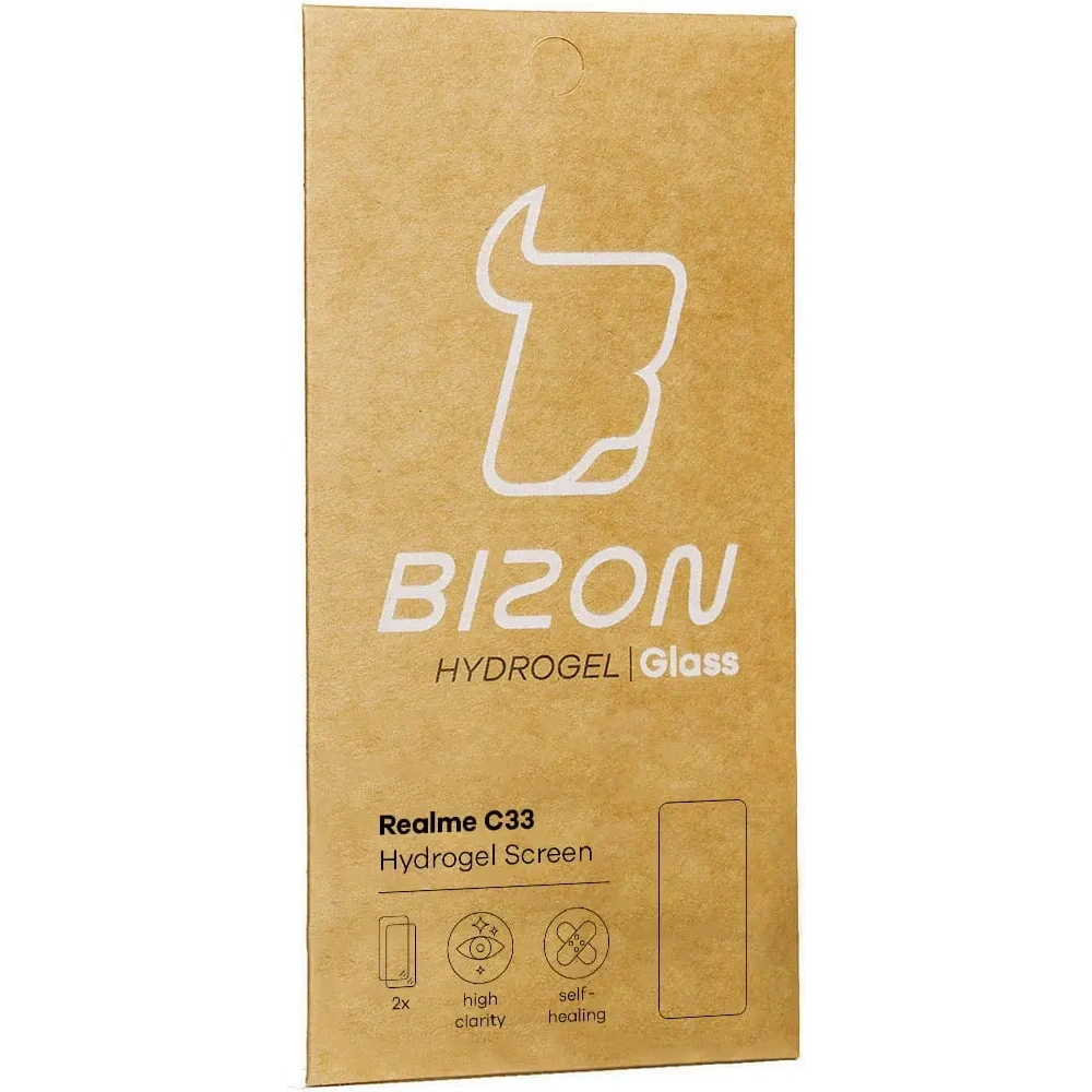 Folia hydrożelowa na ekran Bizon Glass Hydrogel do Realme C33 [2 PACK]