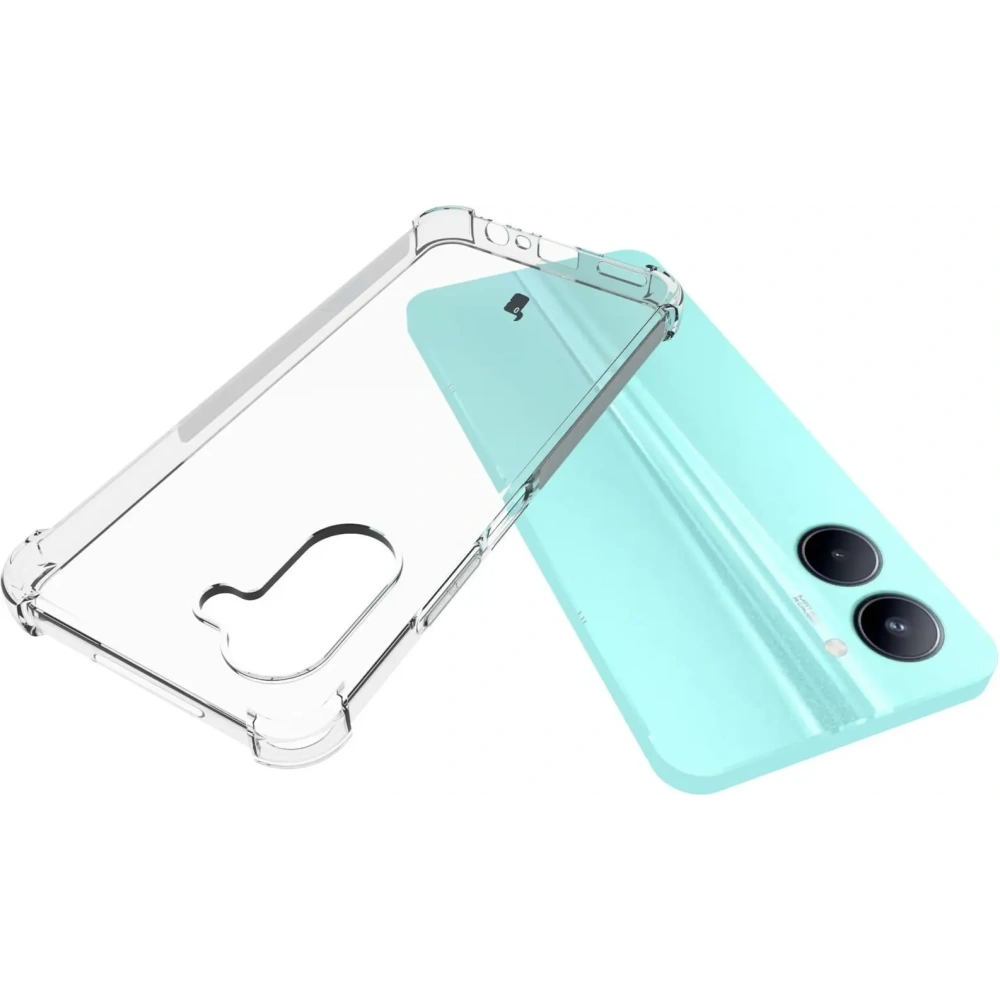 Etui + 2x szkło na ekran Bizon Case Clear Pack do Realme C33 przezroczyste