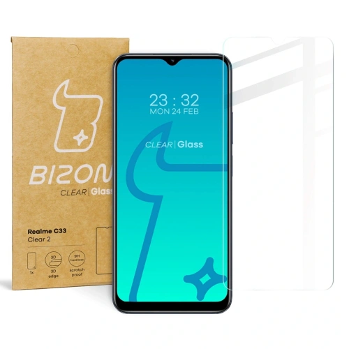 Kup Szkło hartowane Bizon Glass Clear 2 do Realme C33 - BIZ721 - {ean13} - Sklep Home Screen
