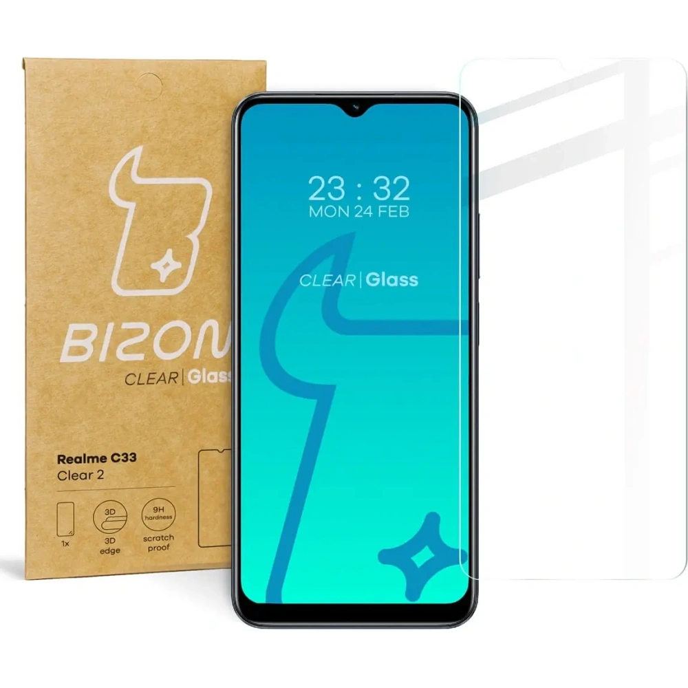 Szkło hartowane Bizon Glass Clear 2 do Realme C33