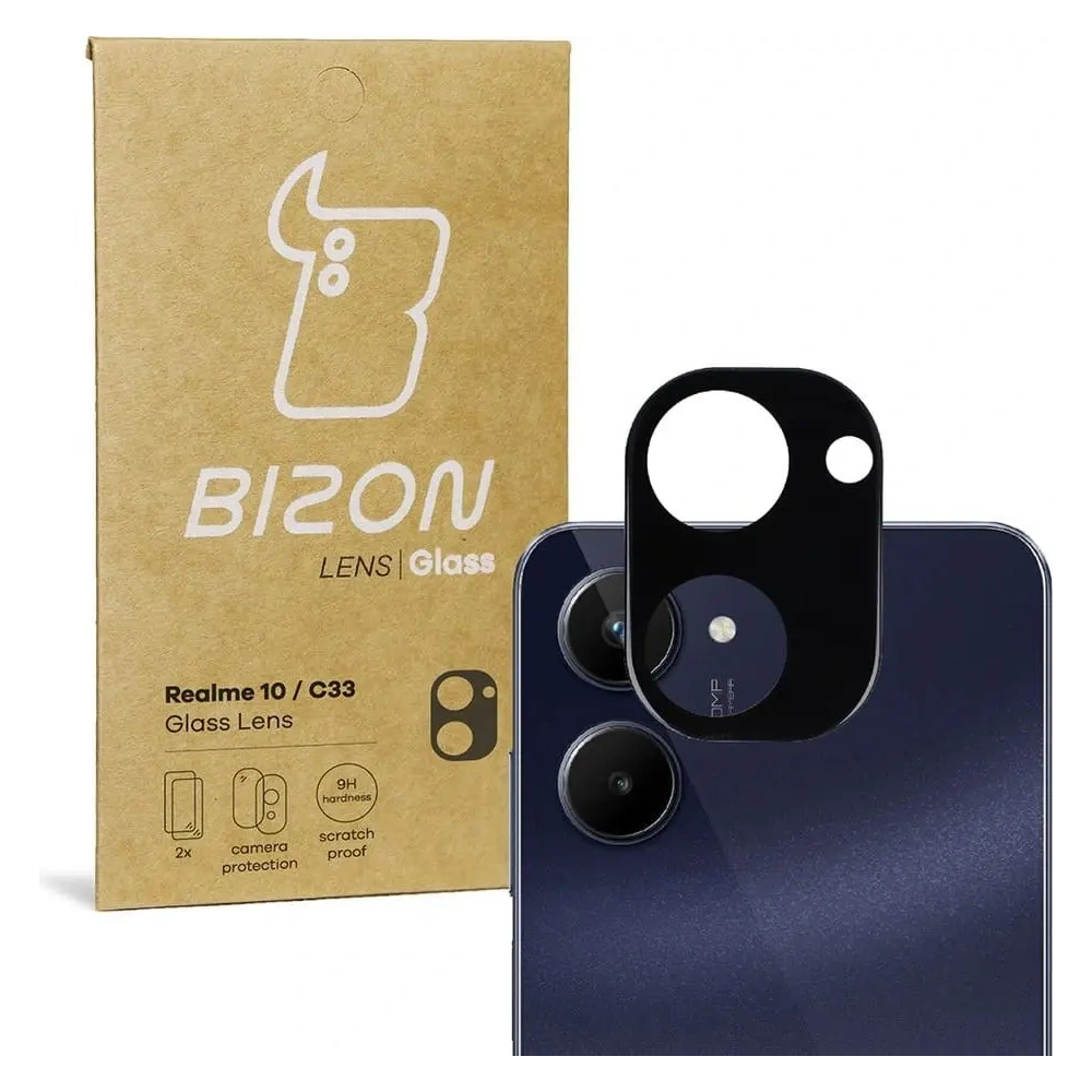 Szkło na aparat Bizon Glass Lens do Realme C33 [2 PACK]