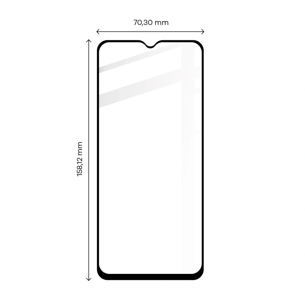 Szkło hartowane Bizon Glass Edge 2 do Realme C33 czarne