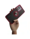 Kup Etui s úchopem na prst Bizon Case Hybrid Ring pro Realme C33 / C30 / Narzo 50i Prime kouřové s červeným rámečkem - BIZ726 - {ean13} - Sklep Home Screen