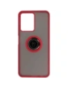 Kup Etui z uchwytem na palec Bizon Case Hybrid Ring do Realme C33 / C30 / Narzo 50i Prime przydymione z czerwoną ramką - BIZ726 - {ean13} - Sklep Home Screen