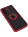 Kup Bizon Case Hybrid Ring Realme C33 / C30 / Narzo 50i Prime fumuriu cu un cadru roșu - BIZ726 - {ean13} - Sklep Home Screen
