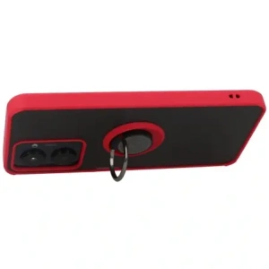 Kup Etui z uchwytem na palec Bizon Case Hybrid Ring do Realme C33 / C30 / Narzo 50i Prime przydymione z czerwoną ramką - BIZ726 - {ean13} - Sklep Home Screen