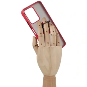 Kup Etui s úchopem na prst Bizon Case Hybrid Ring pro Realme C33 / C30 / Narzo 50i Prime kouřové s červeným rámečkem - BIZ726 - {ean13} - Sklep Home Screen