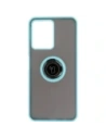 Kup Bizon Case Hybrid Ring Realme C33 / C30 / Narzo 50i Prime fumuriu cu un cadru de un albastru deschis - BIZ727 - {ean13} - Sklep Home Screen
