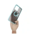 Buy Bizon Case Hybrid Ring Realme C33 / C30 / Narzo 50i Prime smoky with a light blue frame - BIZ727 - {ean13} - Home Screen Store Europe