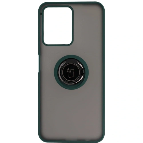 Buy Bizon Case Hybrid Ring Realme C33 / C30 / Narzo 50i Prime smoky with a dark green frame - BIZ728 - {ean13} - Home Screen Store Europe