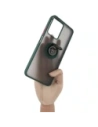Buy Bizon Case Hybrid Ring Realme C33 / C30 / Narzo 50i Prime smoky with a dark green frame - BIZ728 - {ean13} - Home Screen Store Europe