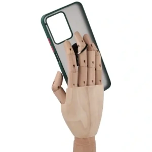 Kup Etui z uchwytem na palec Bizon Case Hybrid Ring do Realme C33 / C30 / Narzo 50i Prime przydymione z ciemnozieloną ramką - BIZ728 - {ean13} - Sklep Home Screen