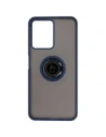 Kup Etui s držákem na prst Bizon Case Hybrid Ring pro Realme C33 / C30 / Narzo 50i Prime kouřové s modrým rámečkem - BIZ729 - {ean13} - Sklep Home Screen