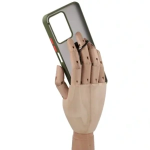 Kup Etui z uchwytem na palec Bizon Case Hybrid Ring do Realme C33 / C30 / Narzo 50i Prime przydymione z zieloną ramką - BIZ730 - {ean13} - Sklep Home Screen